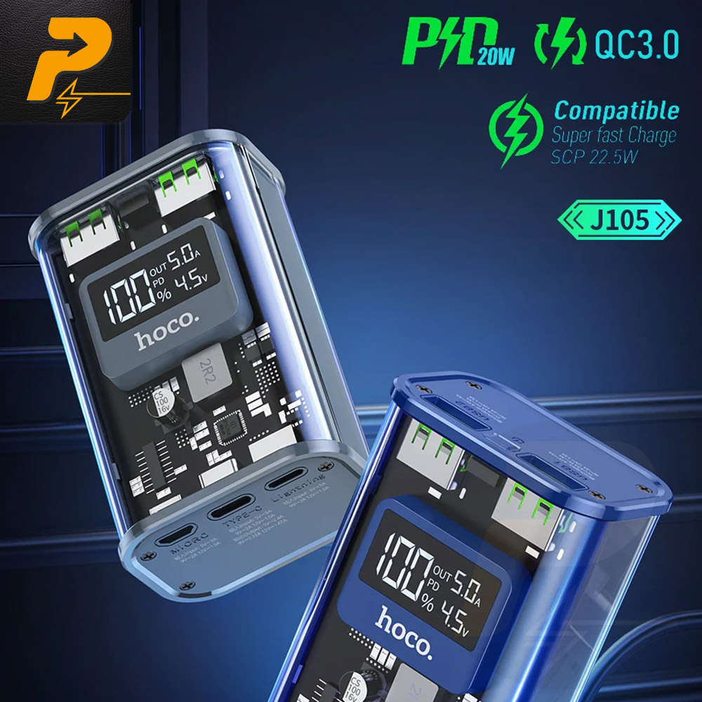 Sạc dự phòng Hoco J105 - 22.5W 10.000mAh