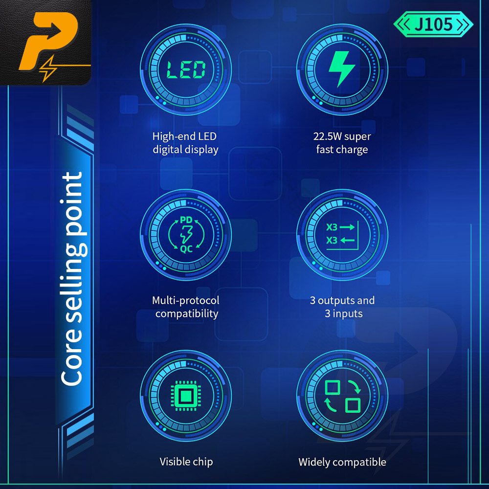 Sạc dự phòng Hoco J105 - 22.5W 10.000mAh