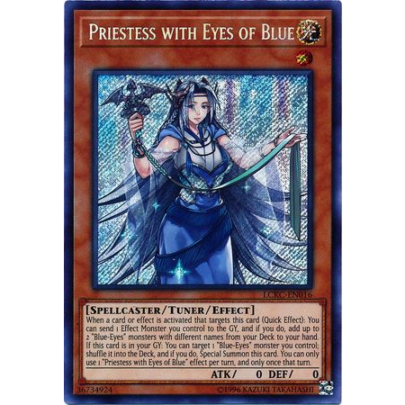 Thẻ bài Yugioh - TCG - Priestess with Eyes of Blue / LCKC-EN016'