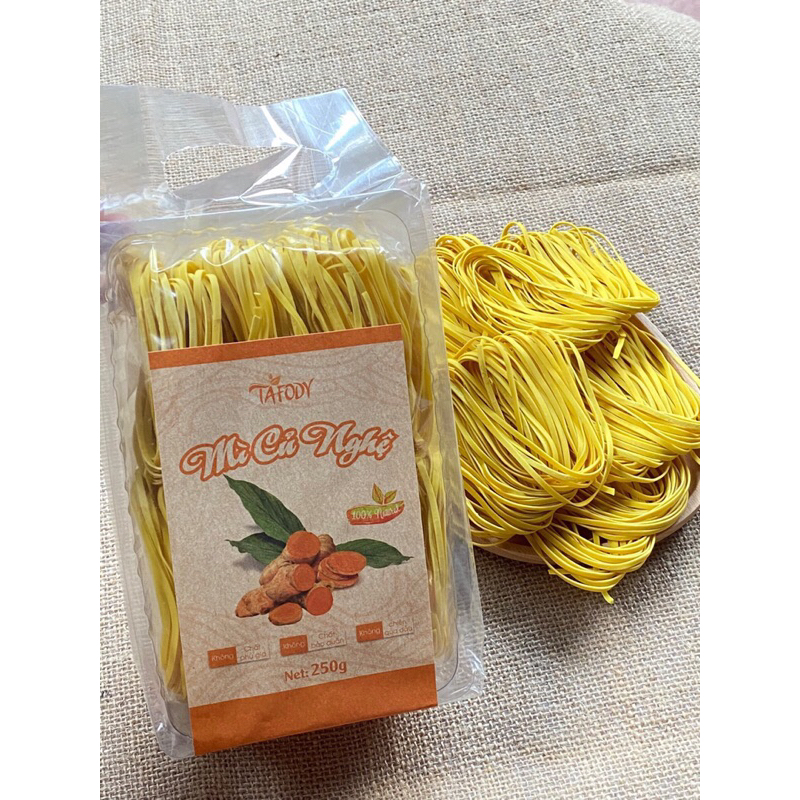 Mì Củ Nghệ Nguyên Chất Ta Food Eat Clean, Thanh Mát, Giảm Cân, Ăn Chay, Bổ Sung Chât Xơ, Tốt Cho Tiêu Hóa 250G