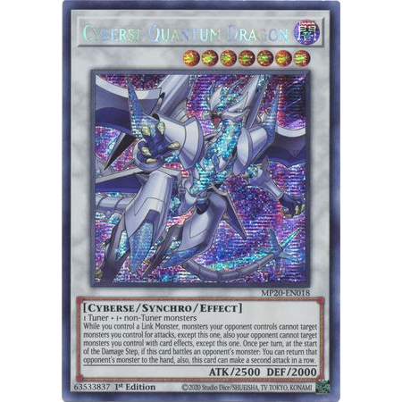 Thẻ bài Yugioh - TCG - Cyberse Quantum Dragon / MP20-EN018'
