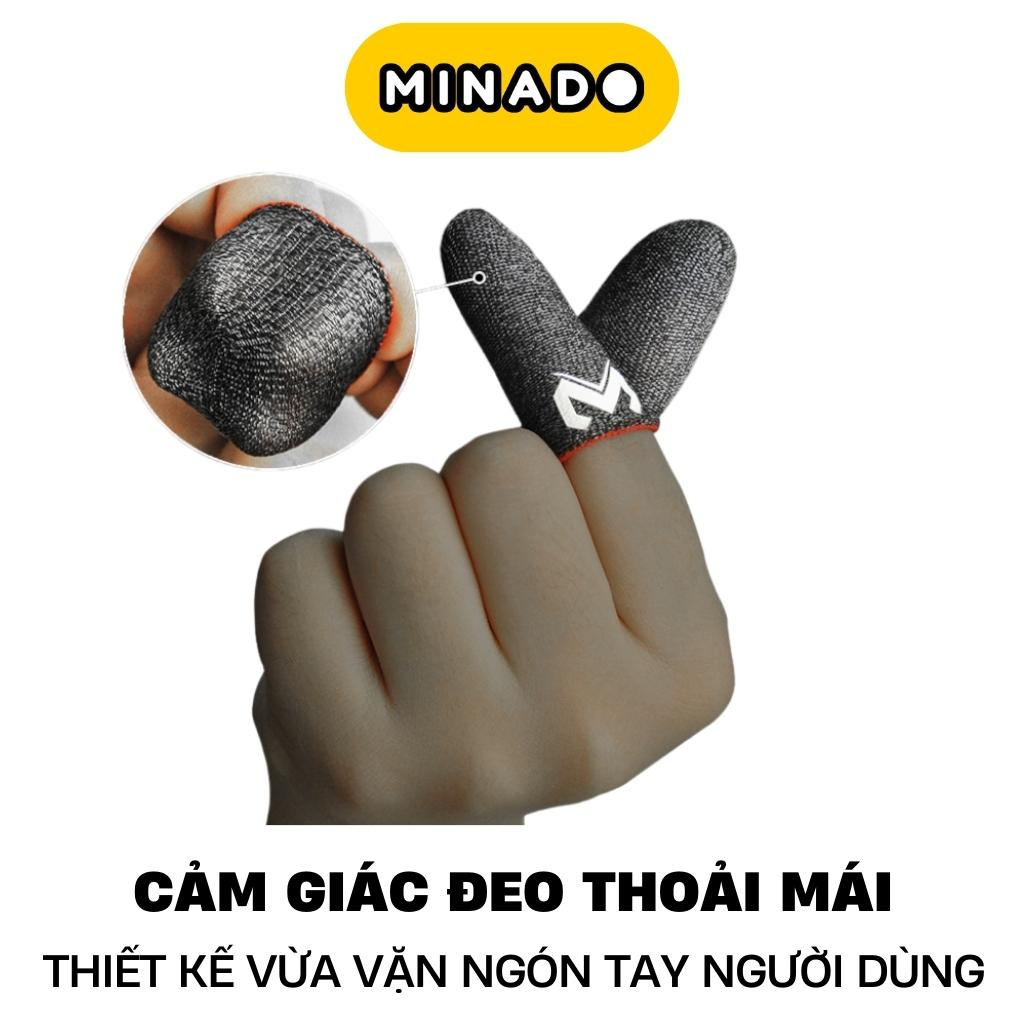 Bao Tay Chơi Game Memo Shezi Sợi Bạc Cao Cấp Tăng Độ Nhạy Cảm Ứng Cho Game Thủ Ngón Tay Chơi Game - Minado