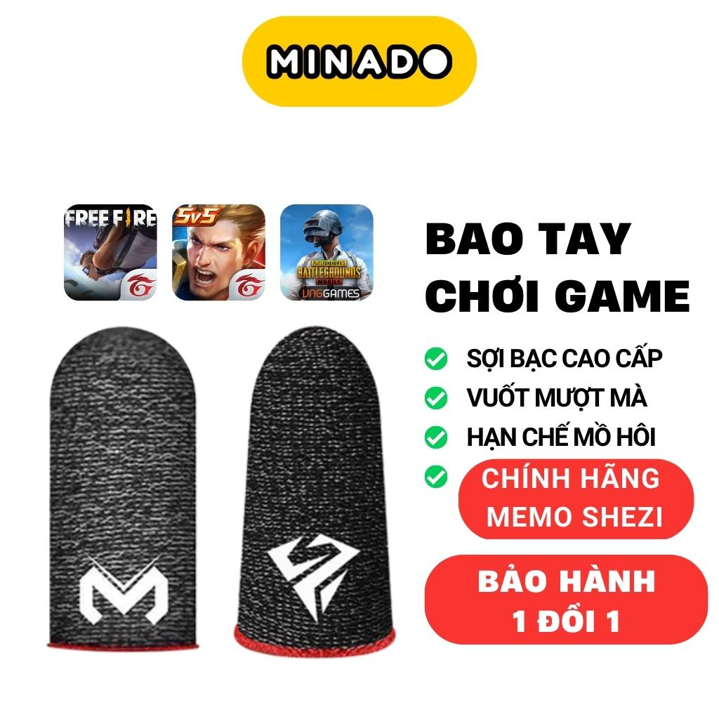 Bao Tay Chơi Game Memo Shezi Sợi Bạc Cao Cấp Tăng Độ Nhạy Cảm Ứng Cho Game Thủ Ngón Tay Chơi Game - Minado