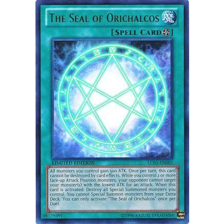 Thẻ bài Yugioh - TCG - The Seal of Orichalcos / LC03-EN001'