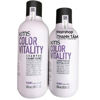 Dầu gội xả dưỡng màu tóc nhuộm KMS COLOR VITALITY 300ml/250ml