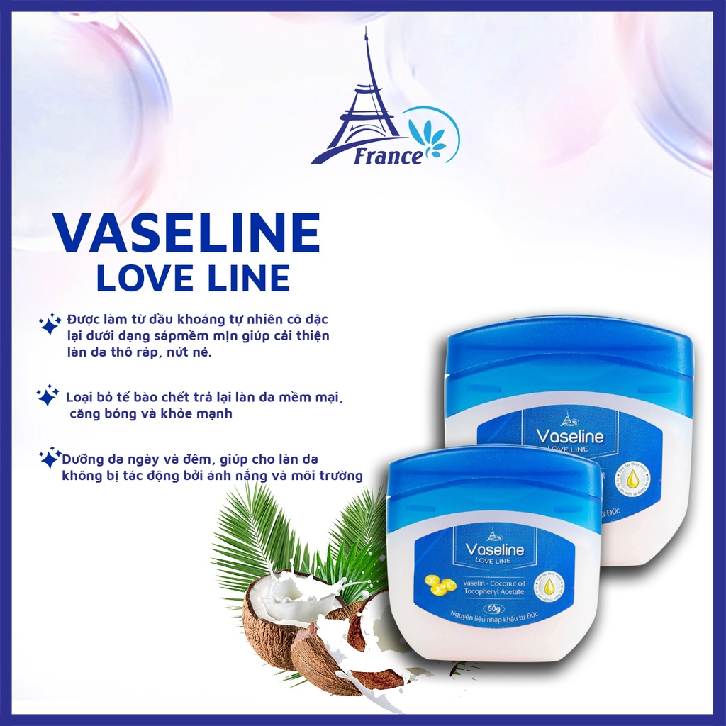 Sáp Nẻ Vaseline Love Line Dưỡng Ẩm Cho Da Khô, Mềm Da, Thơm Da, Dịu Da  Nguyên Liệu Nhập Khẩu Đức NOBORE