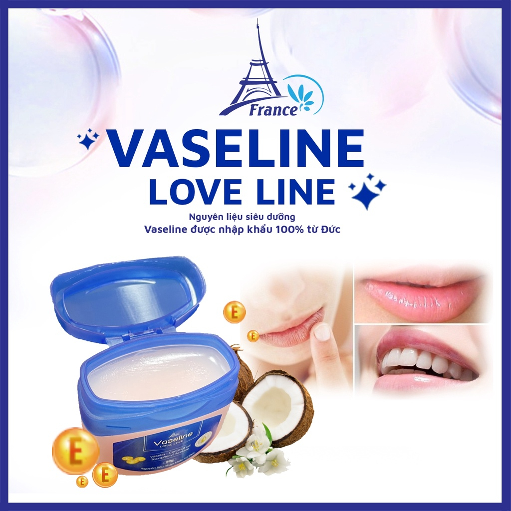 Sáp Nẻ Vaseline Love Line Dưỡng Ẩm Cho Da Khô, Mềm Da, Thơm Da, Dịu Da  Nguyên Liệu Nhập Khẩu Đức NOBORE