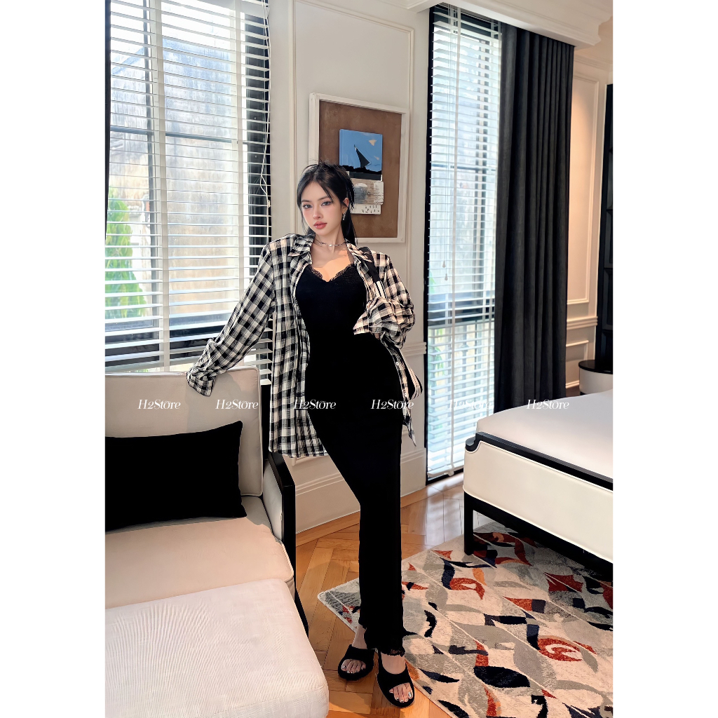 ĐẦM REN 2 DÂY  -   A04343