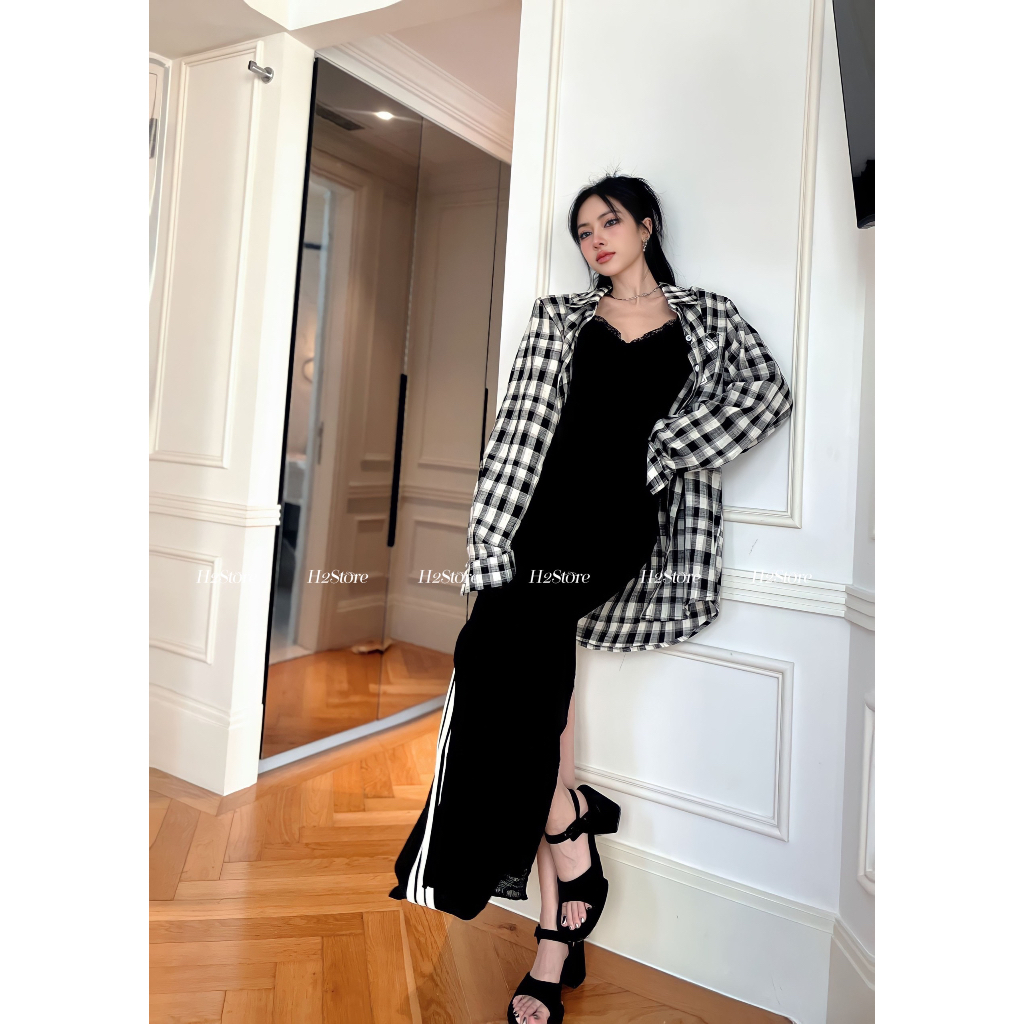 ĐẦM REN 2 DÂY  -   A04343