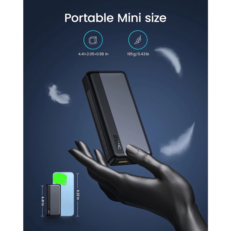 Pin dự phòng Aohi AOC-P006,10.000mah-PD30W