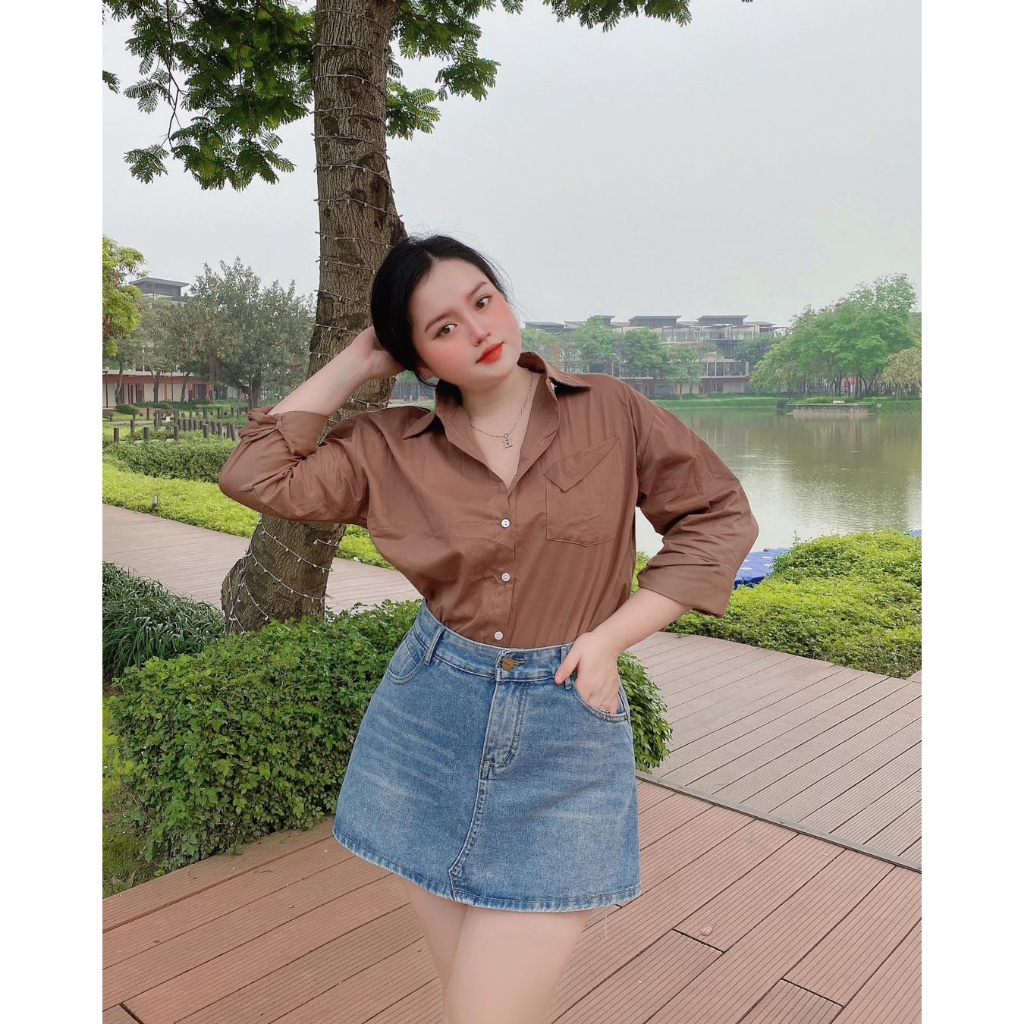 Quần jean giả váy BIGSIZE 2 MÀU ĐEN XANH M5085 55-95KG