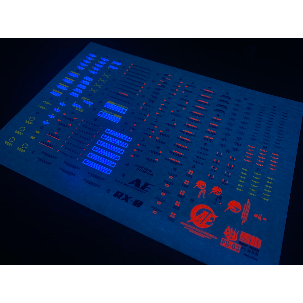 DECAL MÔ HÌNH XUEYAN - DECAL NƯỚC PHẢN QUANG CHO MÔ HÌNH PG 1/60 RX-0 UNICORN PG03