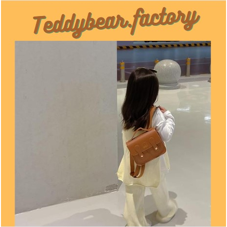 Balo Da PU Mini Hình Gấu Dễ Thương Cho Bé Nhật Bản Bé Trai Bé Gái Đi Chơi Đi Học TEDDYBEAR
