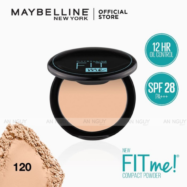Phấn nén kiềm dầu 12h Maybelline FIT ME SPF 28 PA+++ 6g