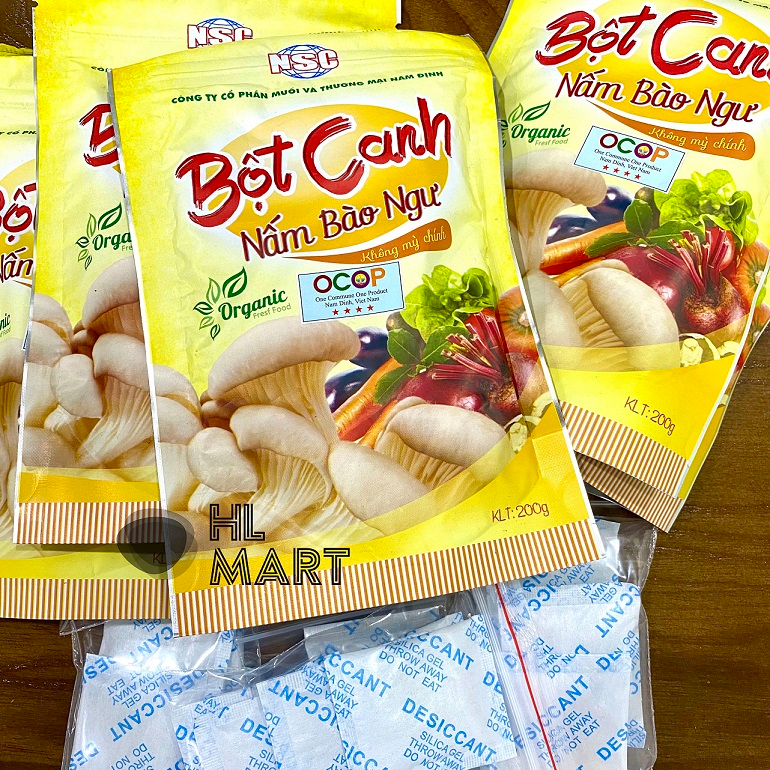 Bột canh Nấm Bào ngư  Organic không mì chính làm từ muối biển nhạt/ tốt cho người cao huyết áp, tiểu đường, ug thư