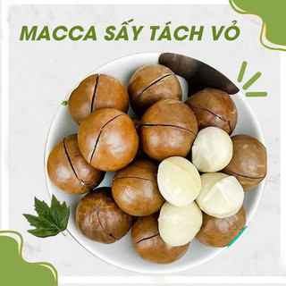 Hạt Macca nứt vỏ hũ 500g, Hạt macca Tây Nguyên sấy nứt vỏ tự nhiên loại vỏ mỏng, size to tự nhiên
