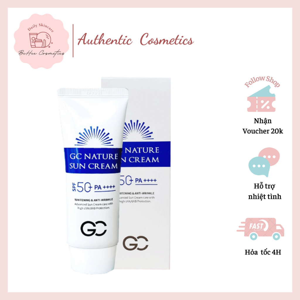 Kem Chống Nắng Nâng Tone GC Nature Sun Cream