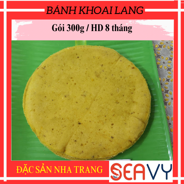 Combo 3 gói bánh khoai lang bùi bùi thơm thơm đặc sản Nha Trang, 900 gram- Seavy