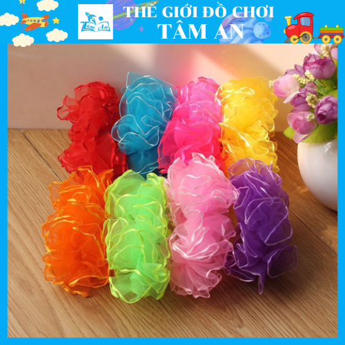 Dây Buộc Tóc Bằng Voan Scrunchies Cho Bé Đi Múa, Biểu Diễn Văn Nghệ Hồ