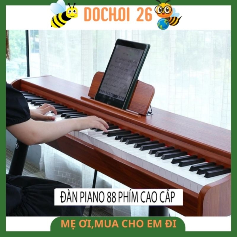 Đàn Piano,Đàn Piano Gỗ Điện Tử Người Lớn Cao Cấp 88 Phím,Đàn organ Gỗ