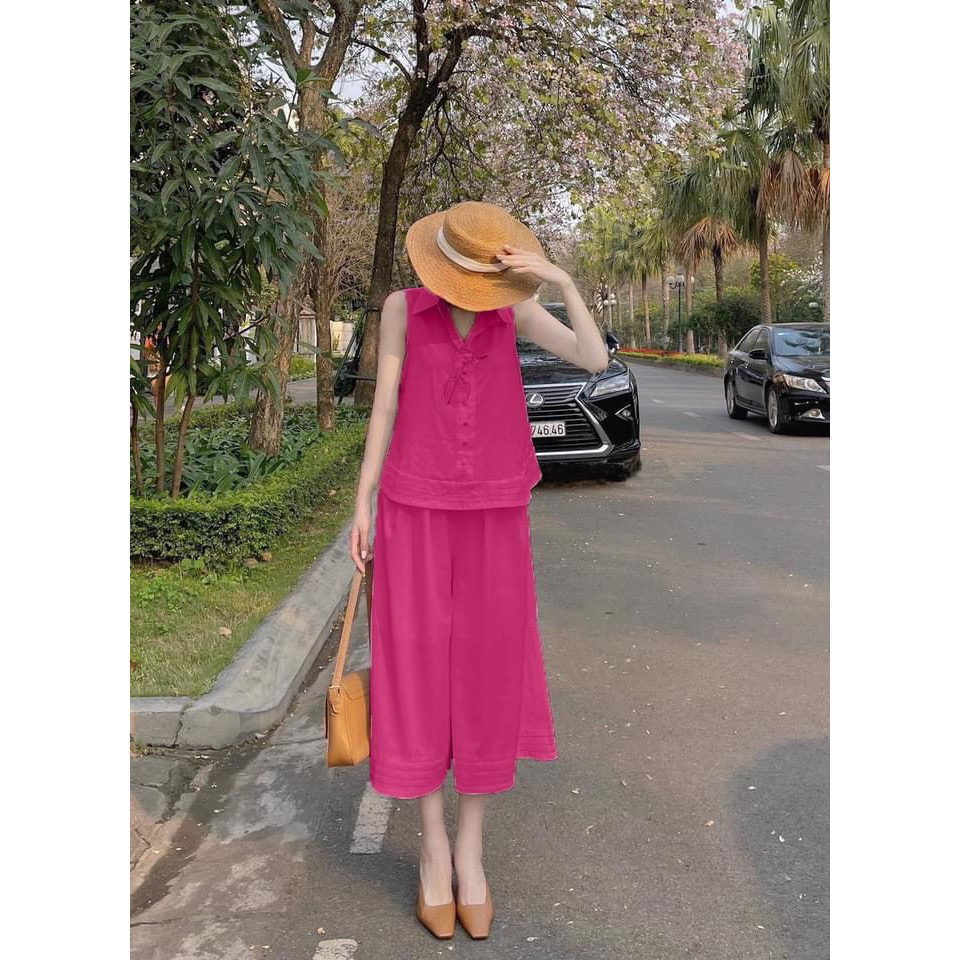 Bộ lửng thời trang đa sắc trendy xì tin