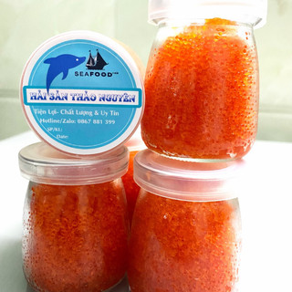 Trứng cá chuồn Tobiko Nhật Bản hàng chuẩn thơm, giòn.