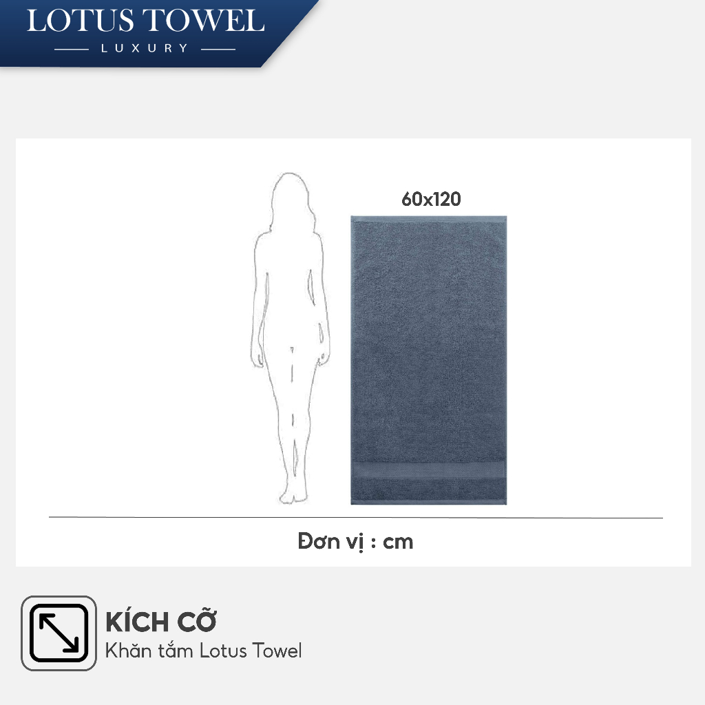 Khăn tắm CHÂU ÂU 60x120cm, 100% COTTON, siêu mềm mịn, thấm hút, dày dặn - LOTUS TOWEL | BigBuy360 - bigbuy360.vn