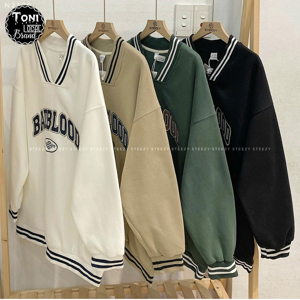 Áo Sweater Nỉ Ngoại BADBLOOOD nam nữ Unisex