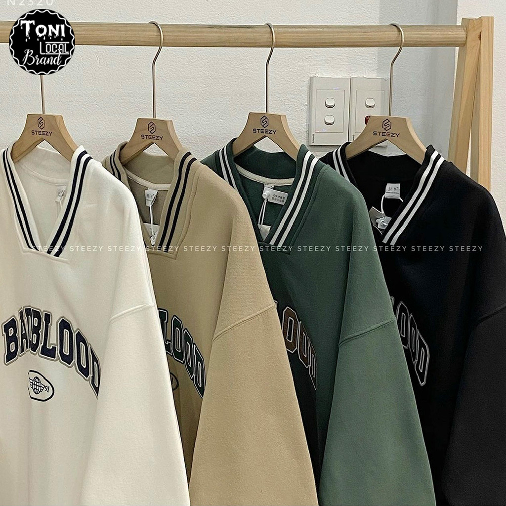 Áo Sweater Nỉ Ngoại BADBLOOOD nam nữ Unisex