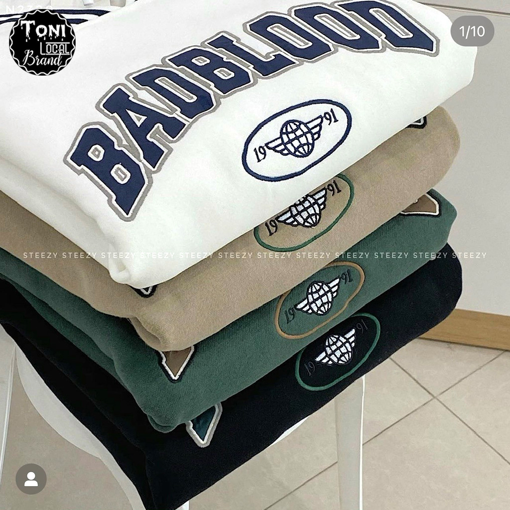 Áo Sweater Nỉ Ngoại BADBLOOOD nam nữ Unisex