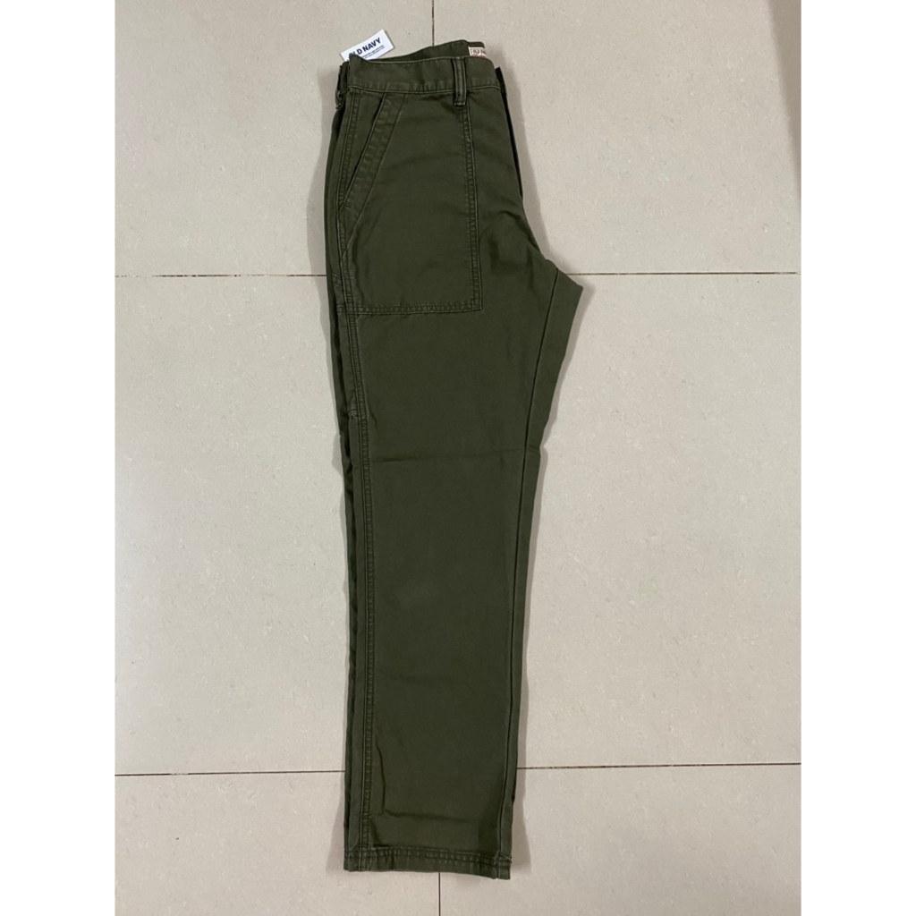 Quần dài kaki OLDNV dáng ống xuông , vải kaki 100% cotton