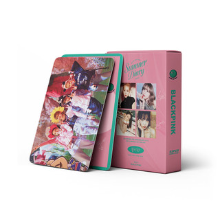 Hộp 55 Lomo Card Bo Góc Blackpink Summer Diary
