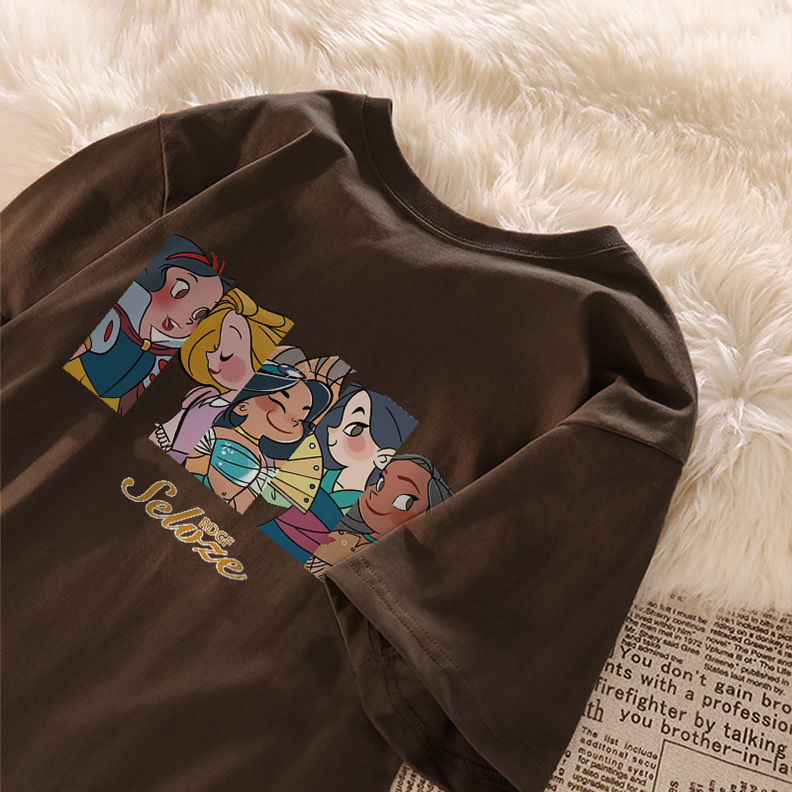 SALMO Áo thun local brand vintage fashion mùa hè basic áo phông đen nữ 100%Cotton