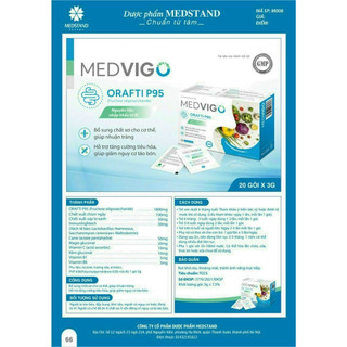 Cốm tiêu hóa MEDVIGO (Hộp 20 gói x 3g)