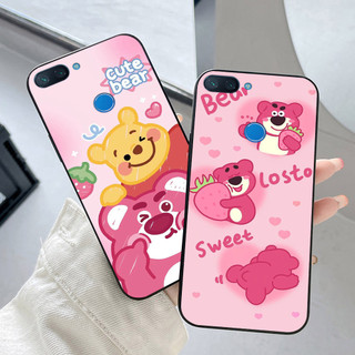 Ốp lưng Xiaomi mi 8 lite / redmi 6 in hình gấu dâu cute siêu dễ thương