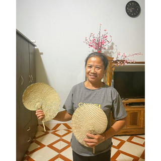 Quạt Lá Cọ, Quạt Handmade, Quạt Decor, Quạt Mo, Quạt Mây Tre