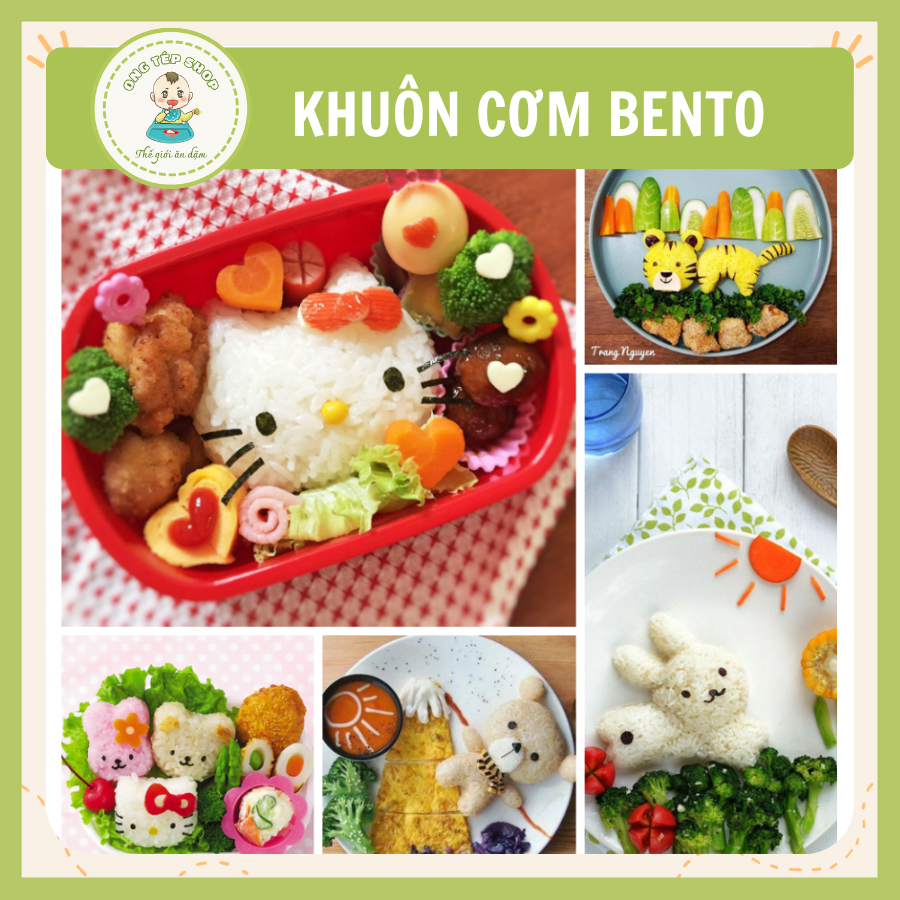 1001 loại khuôn cơm bento cho bé ăn dặm