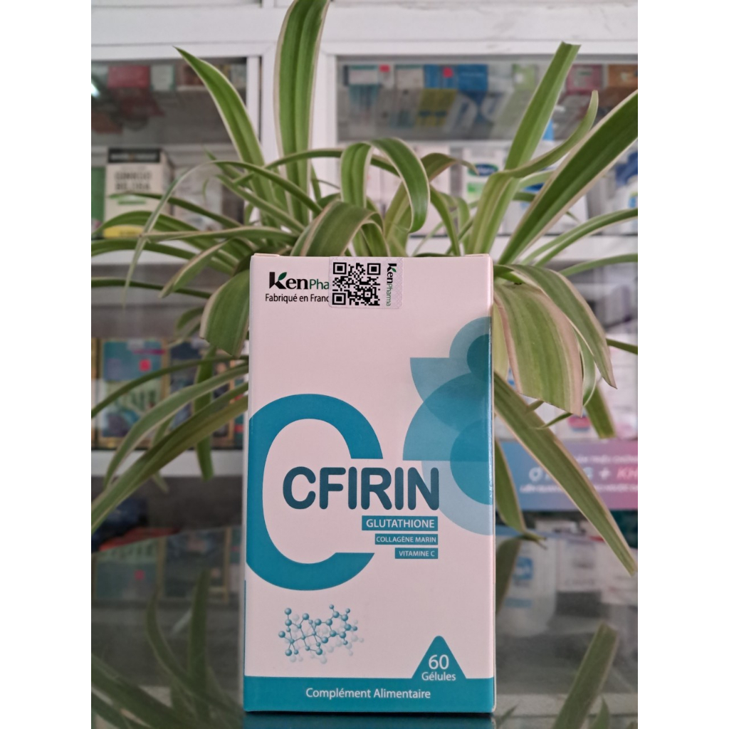 Viên uống hỗ trợ làm trắng da, giảm nám Ken Pharma CFIRIN Glutathione Vitamin C (Hộp 60 viên)