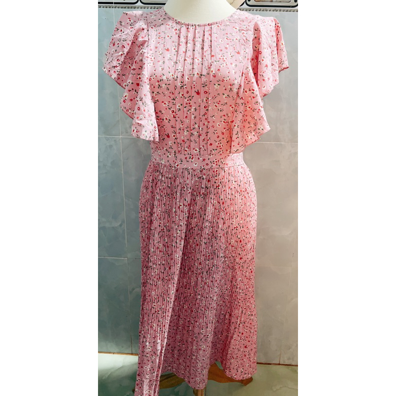 Đầm maxi hoa nhí dáng dài