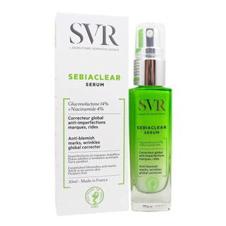 Serum làm giảm mụn, mờ thâm, se khít lỗ chân lông svr sebiaclear serum 30ml