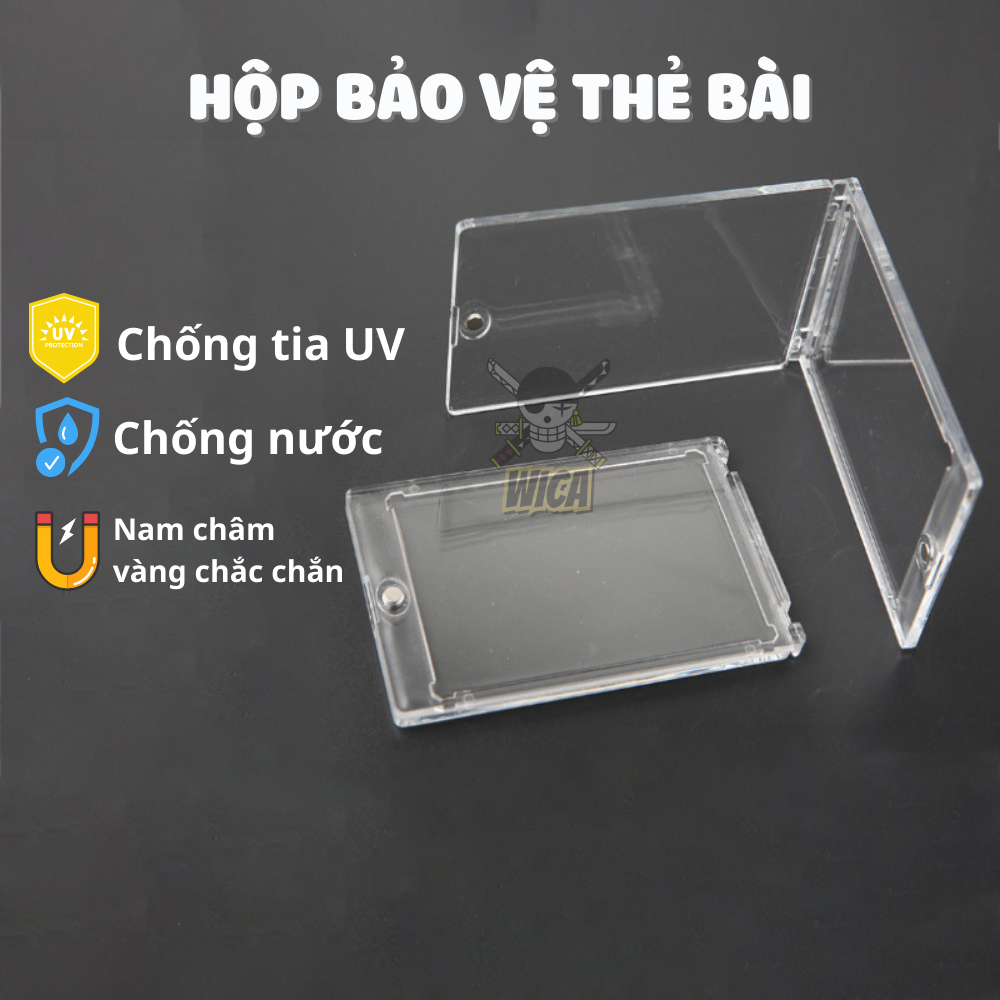 Hộp bảo vệ thẻ bài, thẻ one piece, card anime, bảo vệ thẻ thần tượng idol kpop Nam châm magnetic cao cấp - Wica