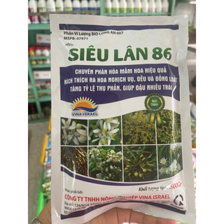 SIÊU LÂN 86 chuyên phân hoá màm hoa, kích thích ra hoa nghịch vụ , đều và đồng loạt , tăng thụ phấn