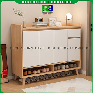 Tủ để giày dép đựng giày dép đa năng chân gỗ tự nhiên chắc chắn hiện đại TGD521