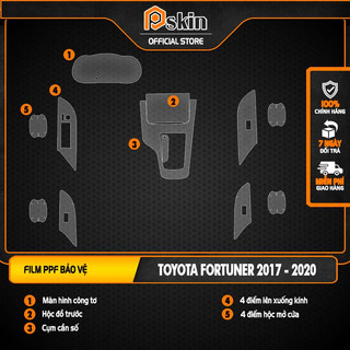 Dán PPF nội thất ô tô TOYOTA FORTUNER chống xước, che mờ vết xước.