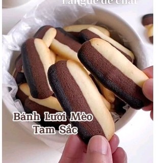 Bánh lưỡi mèo hạnh nhân nguyên cám