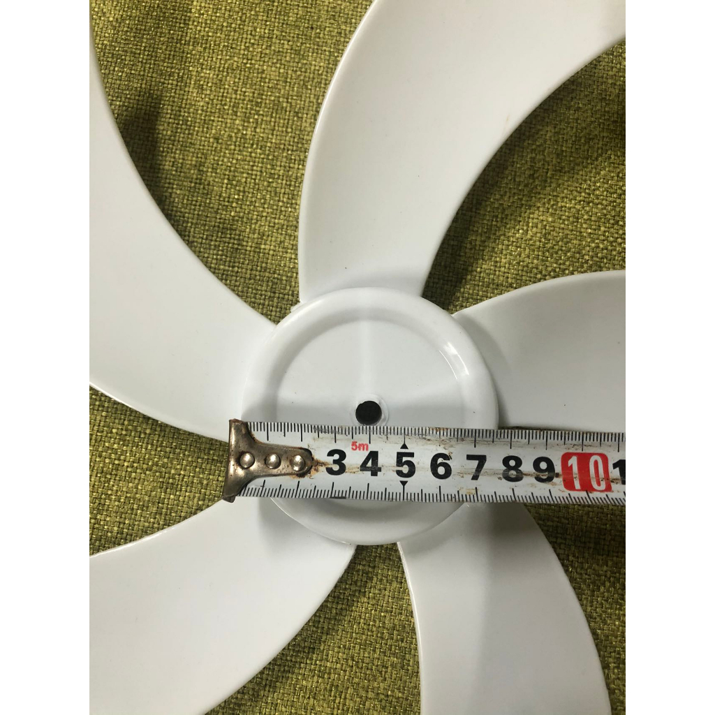 Cánh quạt 5 lá trắng sải cánh 38cm