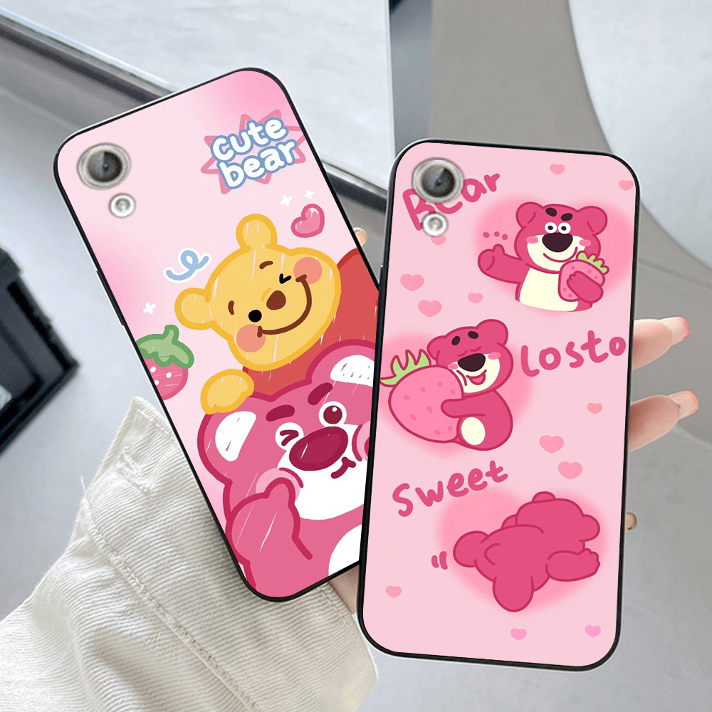 Ốp lưng huawei y6 ii / y6ii in hình gấu dâu cute siêu dễ thương