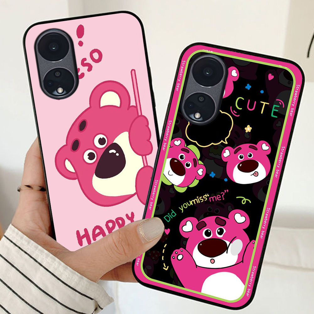 Ốp lưng oppo reno 8t 5g / reno 8 t 5g in hình gấu dâu cute siêu dễ thương