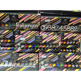set cọ nét gel As 12 chai