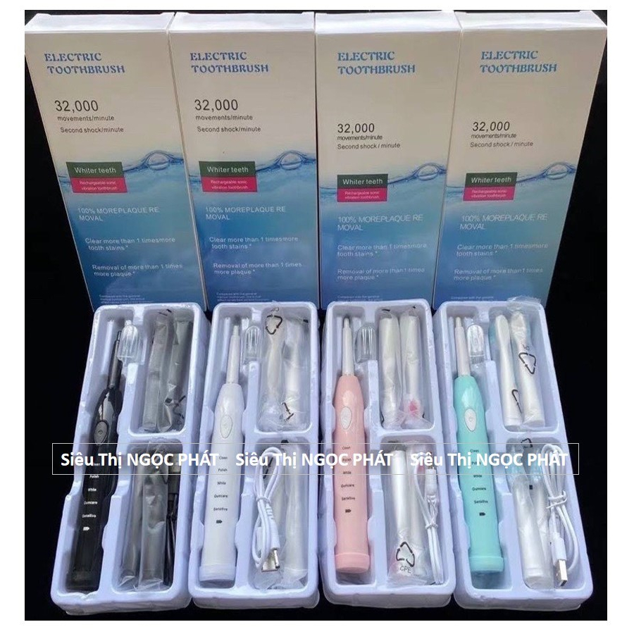 BÀN CHẢI ĐIỆN sử dụng công nghệ rung tốc độ cao hỗ trợ quá trình đánh răng giúp bạn có hàm răng trắng bóng hơn
